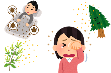 アレルギー検査のイラスト